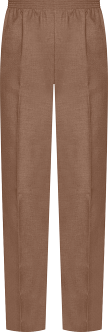 Petite Classic Textured Mid Rise Pull-On Pants