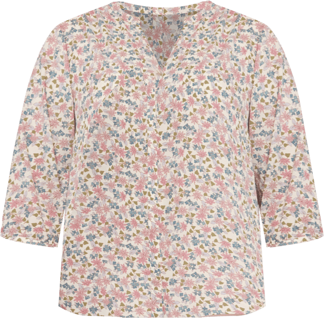 Plus Size Pintuck Blouse