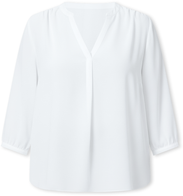 Plus Size Pintuck Blouse