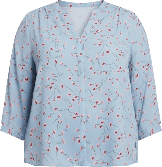 Plus Size Pintuck Blouse