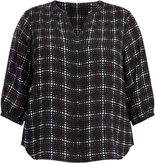 Plus Size Pintuck Blouse