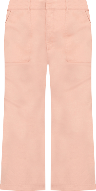 Plus Size Linen-Blend Stretch Utility Pants