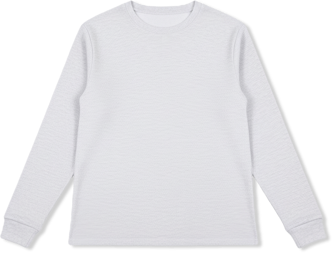 Women's Loose Fit Waffle Knit Thermal Shirt