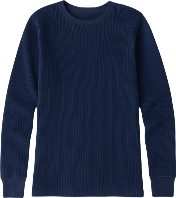 Women's Loose Fit Waffle Knit Thermal Shirt