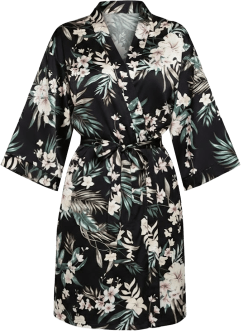 Women's Bella Floral Day and Night Robe with Sleeves
