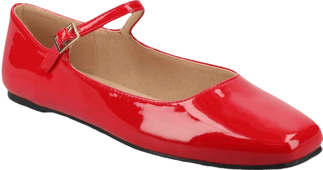 Women's Carrie Square Toe Mary Jane Flats