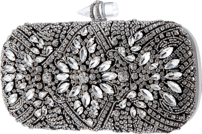 Women's Crystal Embellished Minaudiere