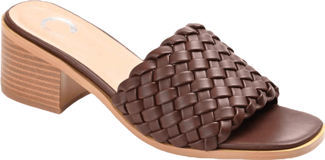 Women's Fylicia Woven Block Heel Slide Sandals