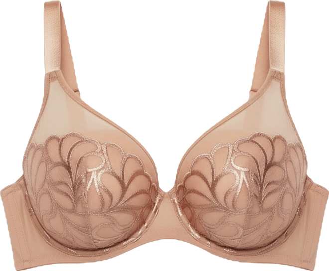 Women's Lotus Embroidered Unlined Bra