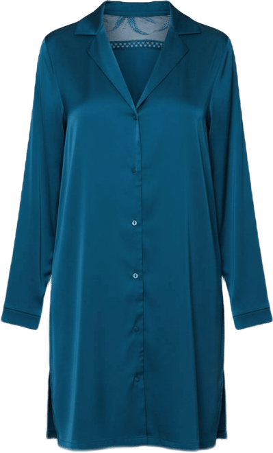 Women's Lucile Satin and Lace Sleep Shirt