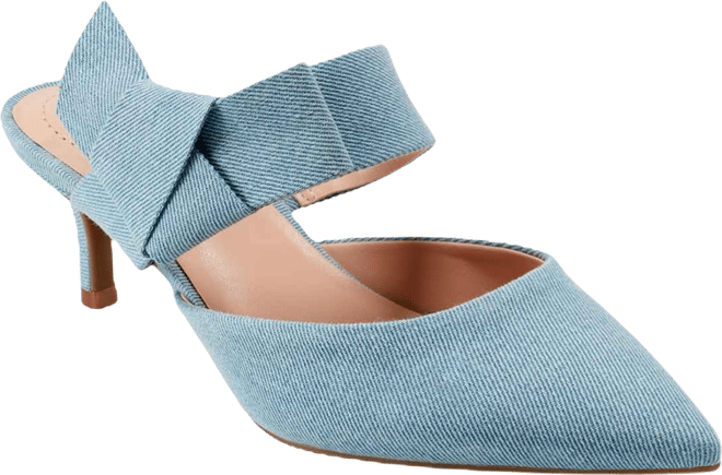 Women's Millie Pointed Toe Kitten Heel Mules