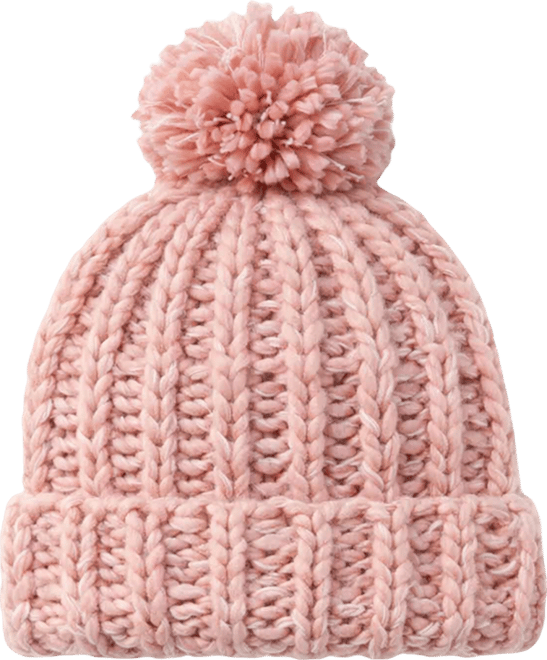 Women's Luxe Chunky Knit Pom Cuffed Beanie