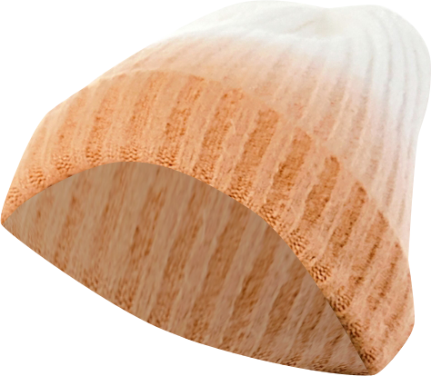 Women's Ombre Rib Detail Cuffed Beanie