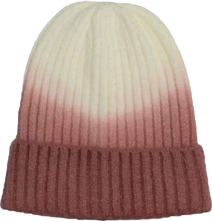 Women's Ombre Rib Detail Cuffed Beanie