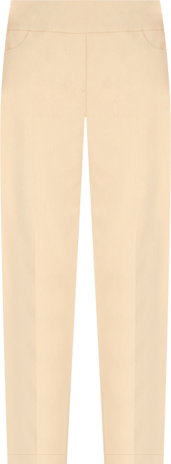 Petite Mid-Rise Pull On Straight Leg Denim Pants, Petite & Petite Short