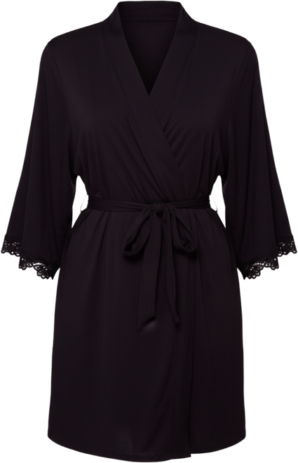 Women's Molly Ultra Soft Knit Blend Dotted Mesh Robe