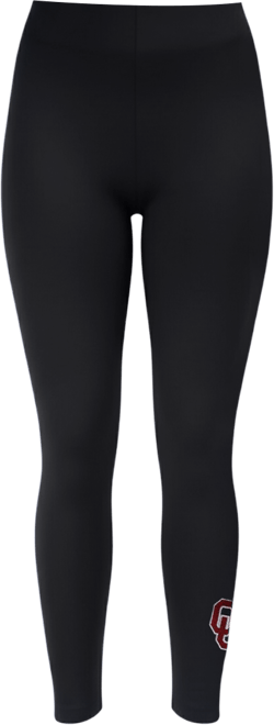 Women's Black Oklahoma Sooners Fleece Leggings