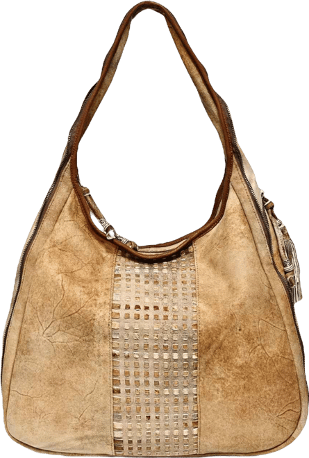 Women's Genuine Leather Dorado Expandable Hobo Bag