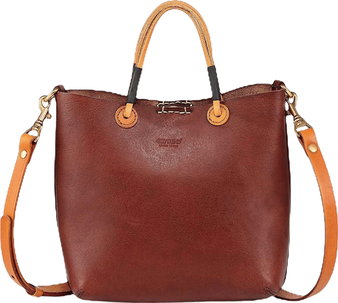Women's Genuine Leather Outwest Mini Tote Bag