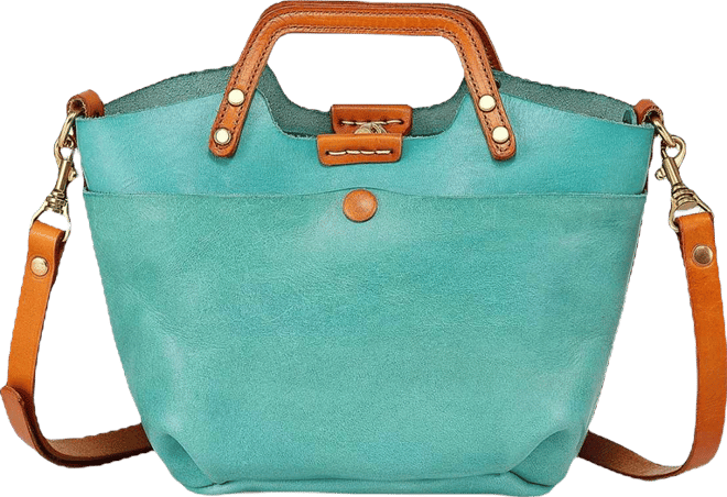 Women's Genuine Leather Sprout Land Mini Tote Bag