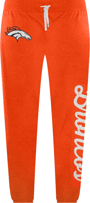 Women's  Orange Denver Broncos Scrimmage Fleece Pants