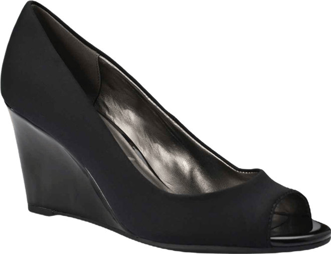 Women's Tufflove Peep Toe Wedge Pumps