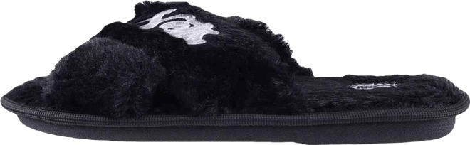 Women's  Brooklyn Nets Script Cross Slide Slippers