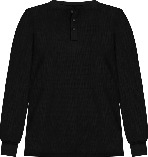 Women's Oversize Loose Fitting Waffle-Knit Henley Thermal Sweater