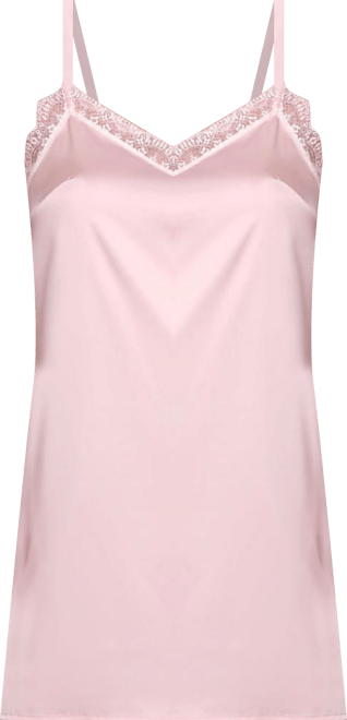 Women's Willow Satin Floral Chemise with Lace