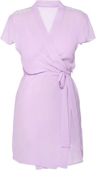 Women's Ava Sheer Chiffon and Lace Robe