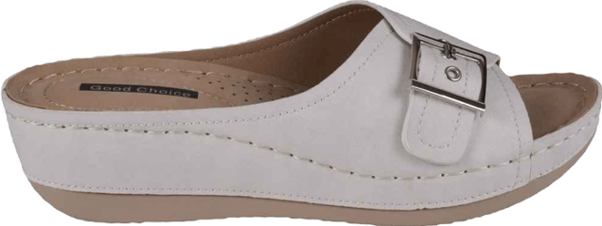 Women's Justina Buckle Comfort Wedge Sandals