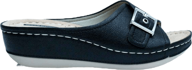 Women's Justina Buckle Comfort Wedge Sandals