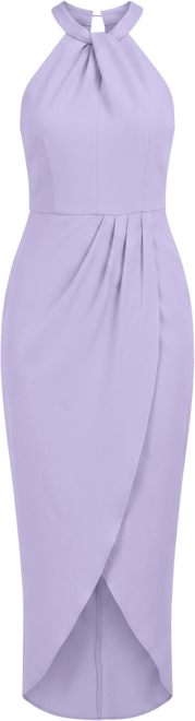 julia jordan Knot-Neck Tulip-Hem Midi Dress - Macy's