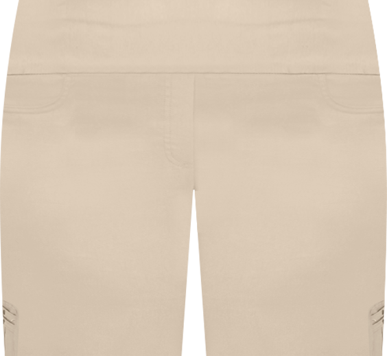 Plus Size Essentials Solid Color Tech Stretch Shorts with Elastic Waistband