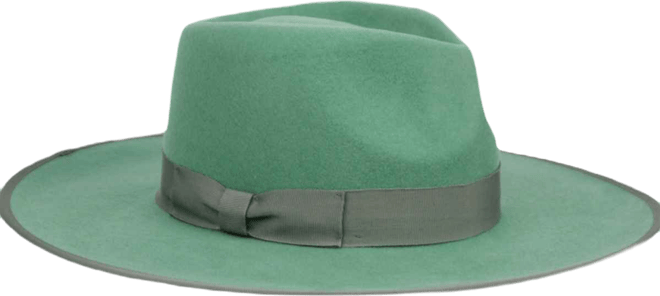 Women's Wide Brim Felt Rancher Fedora Hat