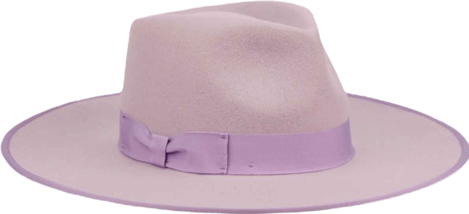Women's Wide Brim Felt Rancher Fedora Hat