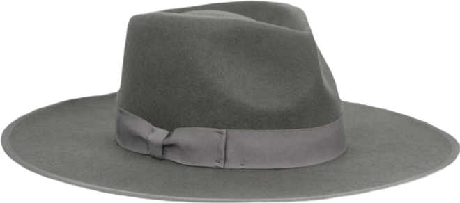 Women's Wide Brim Felt Rancher Fedora Hat