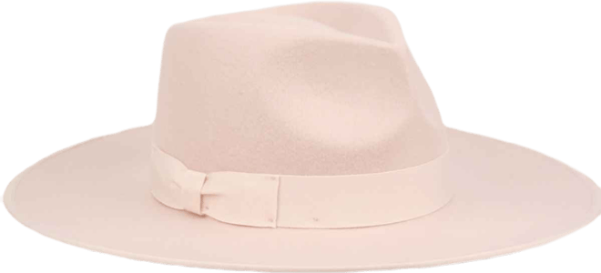 Women's Wide Brim Felt Rancher Fedora Hat