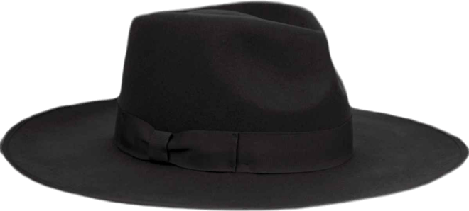 Women's Wide Brim Felt Rancher Fedora Hat