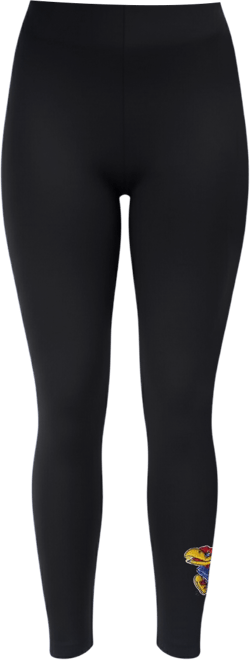 Women's  Black Kansas Jayhawks Fleece Leggings