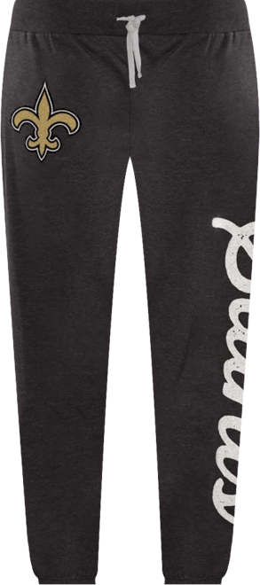 Women's  Black New Orleans Saints Scrimmage Fleece Pants