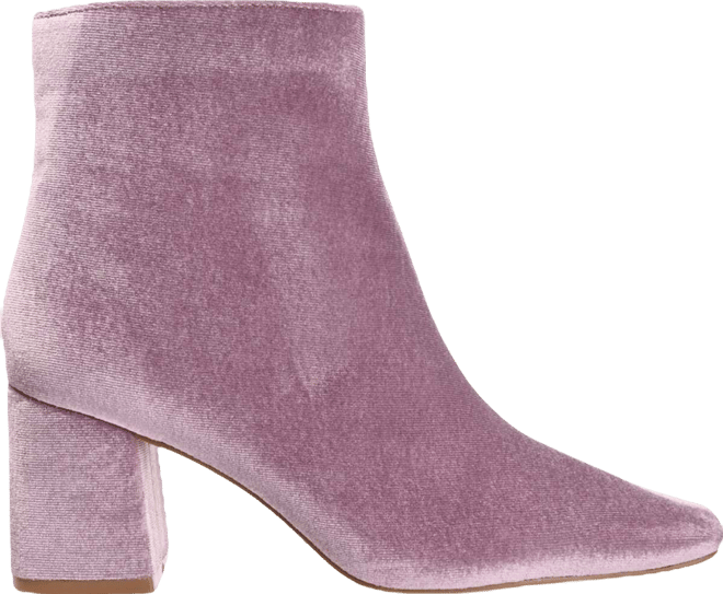 Women's Hazara Velvet Block Heel Dress Booties