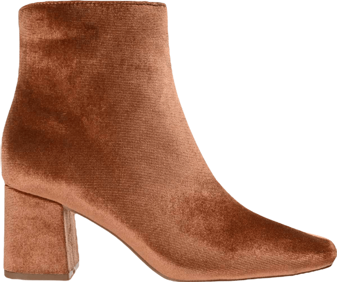 Women's Hazara Velvet Block Heel Dress Booties