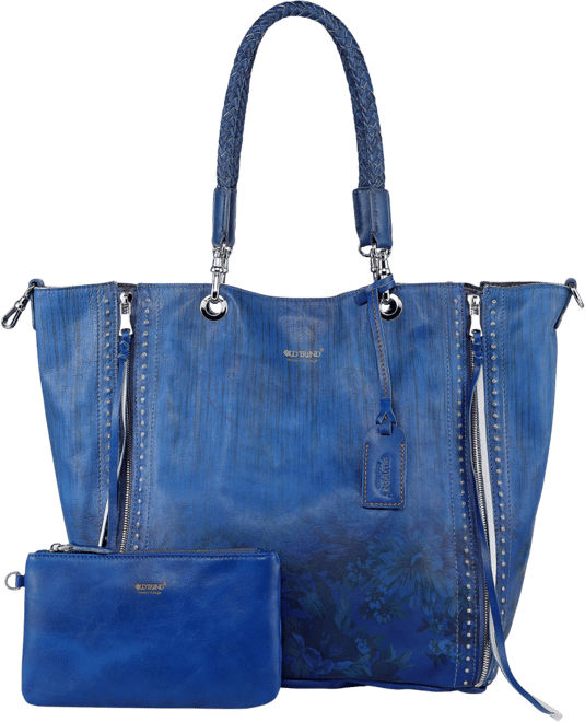 Women's Barracuda Hand Painted Clasp Closure Tote Bag