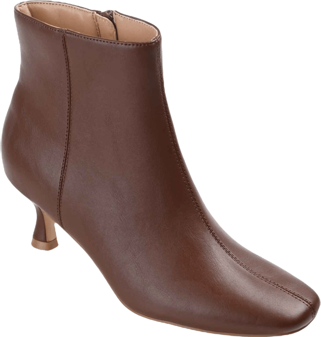 Women's Kelssa Square Toe Kitten Heel Dress Booties