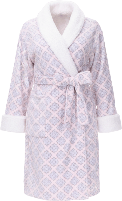 Women's Printed Plush Robe