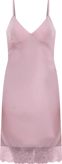 Women's Tobey Soft Cup Triangle Bra Modal Fitted Chemise Trimmed in Scalloped Lace