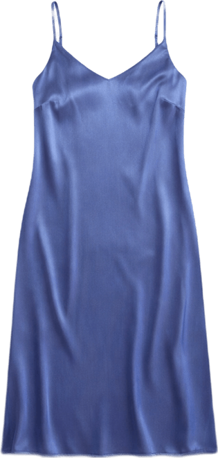 uo skyler embroidered slip dress Sky Blue Starry Mermaid Midi Slip Dress main image 1