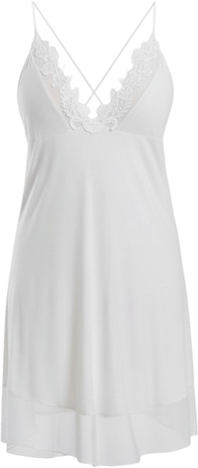 Women's Cecily Elegant Lace and Mesh Chemise