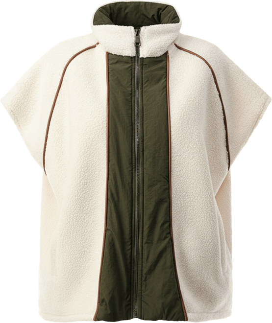 Women's Quilted Long Zipper Front Vest with Hood